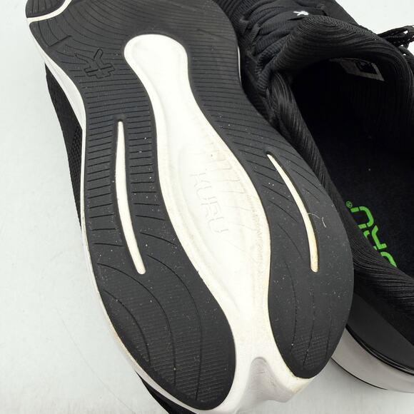Kuru Mens Atom 2 Running Sneakers US 14 M EU 48 Black White Athletic EUC